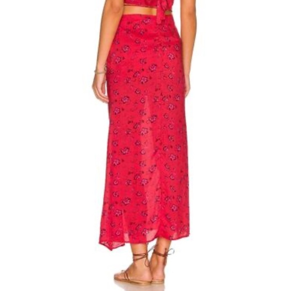 Free People Bijou skirt in cherry red - Picture 2 of 8